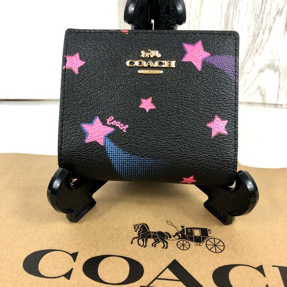 Coach Handbags - Coach Snap Wallet with Disco Star Print